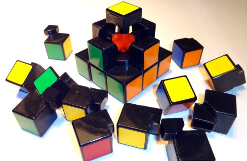 Disassembled Rubik's Cube